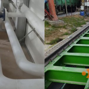 Пескоструйная обработка металлоконструкций в Минске - результат работы
